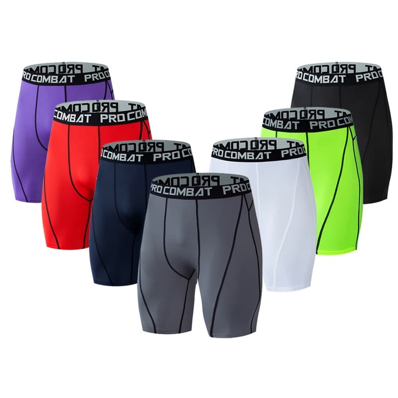 New Sports Fitness Pants Men Basketball Shorts Workout Tights Gym Running Training Bottoming Shorts Mens Compression Leggings
