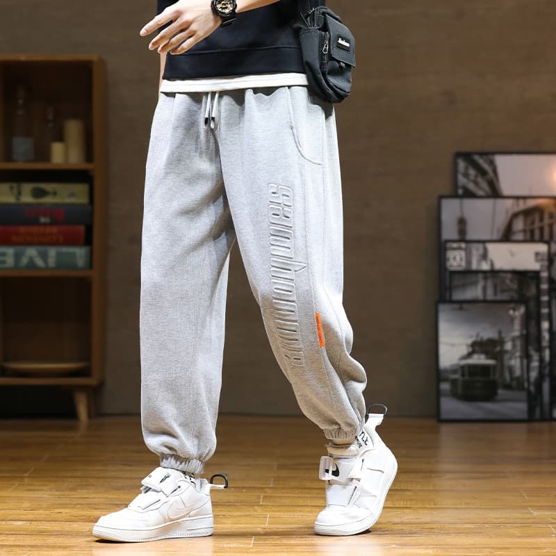 New Men Sweatpants Baggy Joggers Fashion Letter Hip Hop Streetwear Harem Pant Men Casual Cotton Loose Trousers 8XL