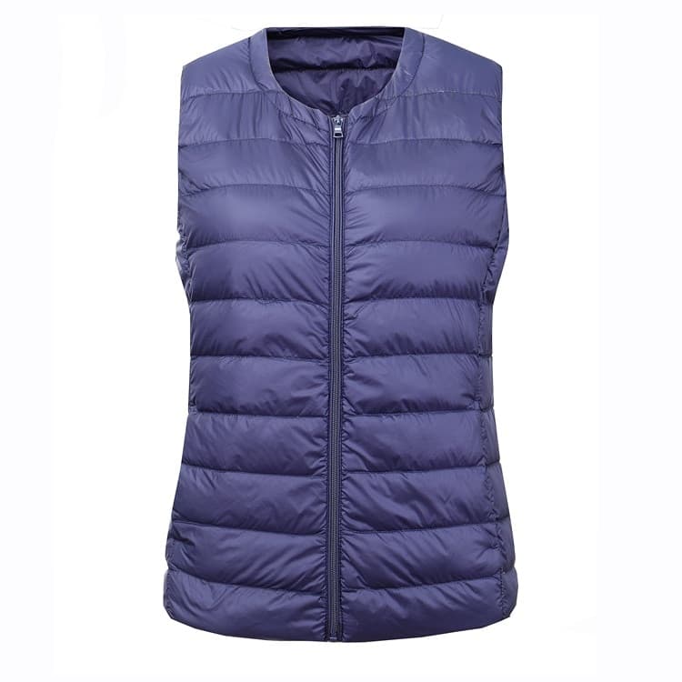 New 6XL 7XL Women Large Size Waistcoat Warm Vest Ultra Light Down Vest Women Portable Sleeveless Winter Warm Liner