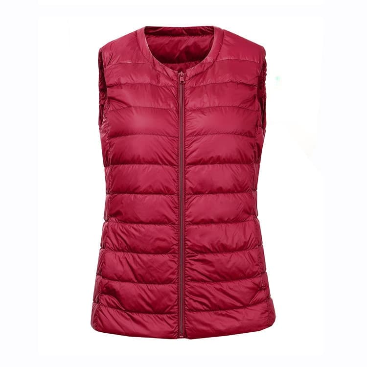 New 6XL 7XL Women Large Size Waistcoat Warm Vest Ultra Light Down Vest Women Portable Sleeveless Winter Warm Liner