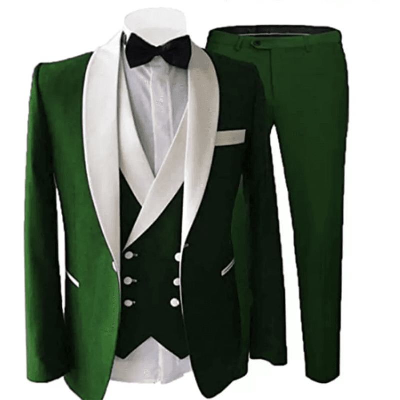 New Tailor Made Royal Blue Men Suit Groom Tuxedos Peak Lapel Best Man Suits Mens Wedding Suits (Jacket+Pants+Vest)