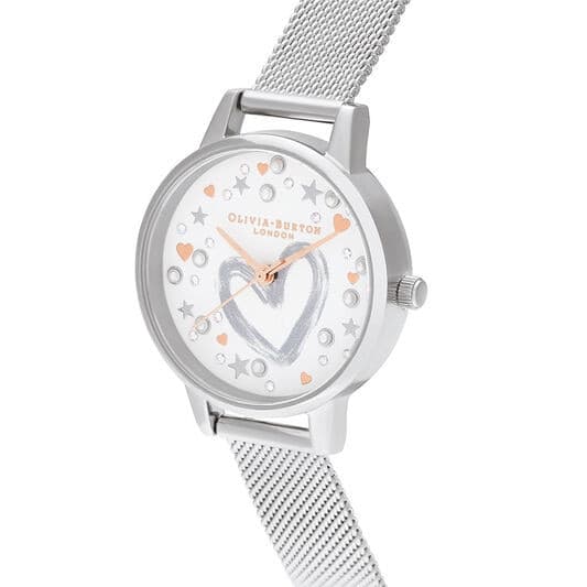 Women’s Quartz Fashion Watches – Little Bee Dial, Waterproof Stainless Steel Mesh Band