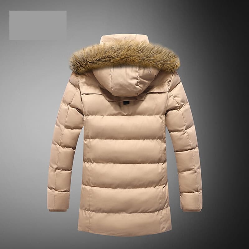 New Premium Men’s Winter Jacket – Warm Hooded Parka with Velvet Lining