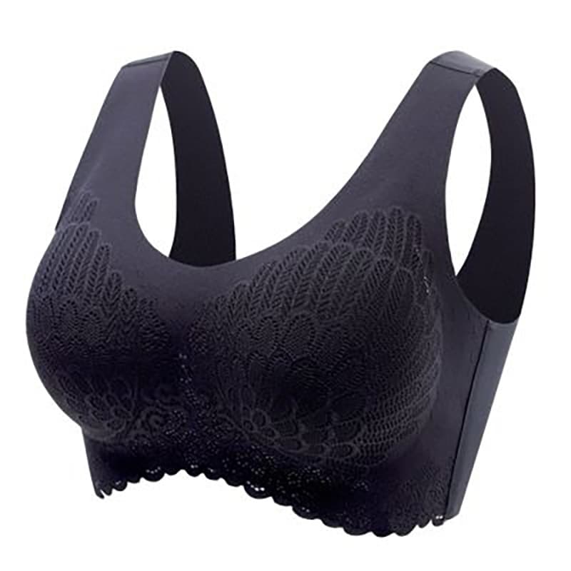 Plus Size Bra 3XL4XL Seamless Bras For Women Underwear Lace Brassiere Push Up Bralette With Pad Vest Top Bra – view 4