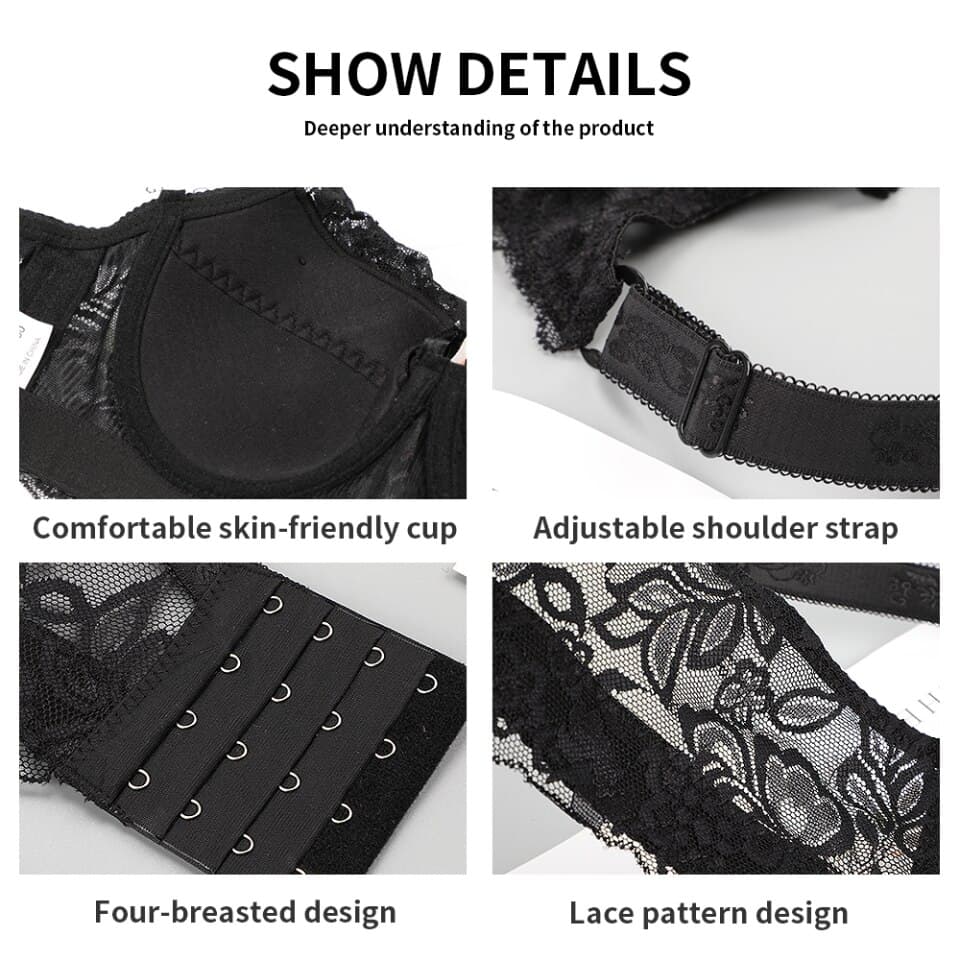 Women strapless lace push up bra underwear bralette Crop top sexy Female bra