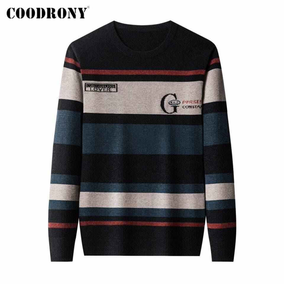 Men Autumn Winter Soft Warm Sweater Clothing Streetwear Fashion Knitted Chenille Wool Jersey Pullover