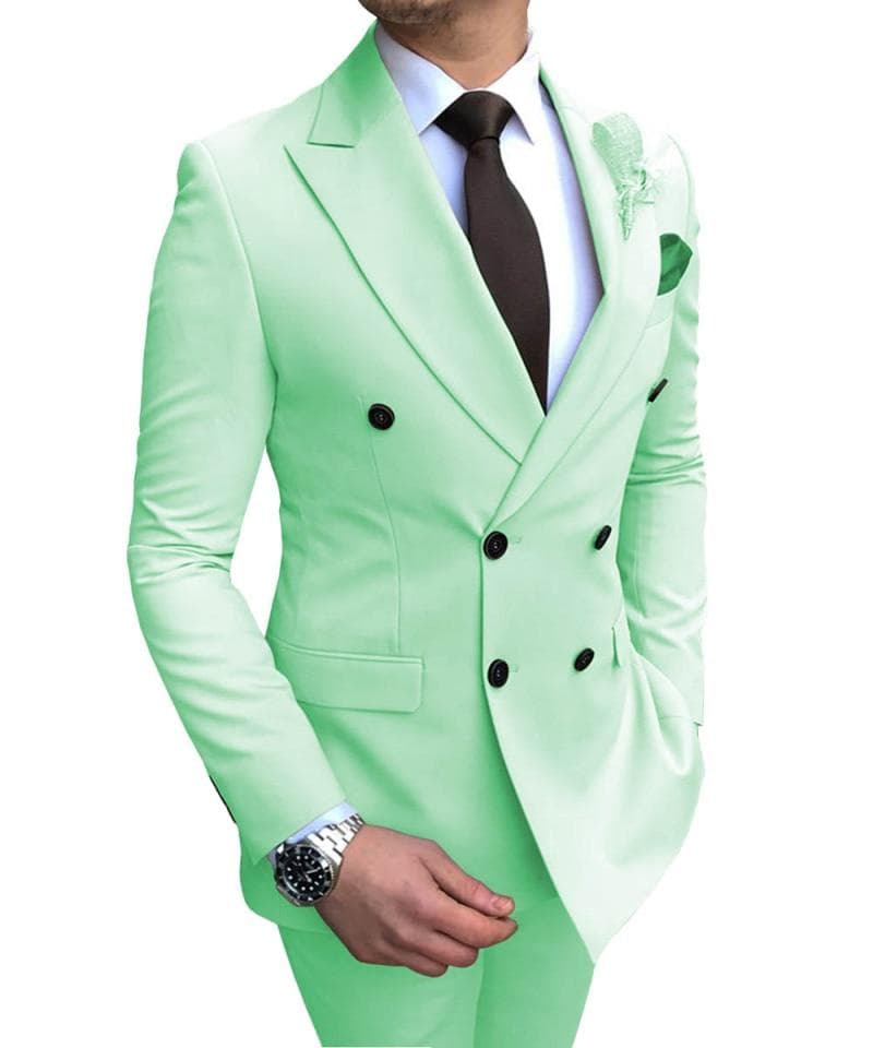Men Slim Fit Casual Dress Suit – view 3