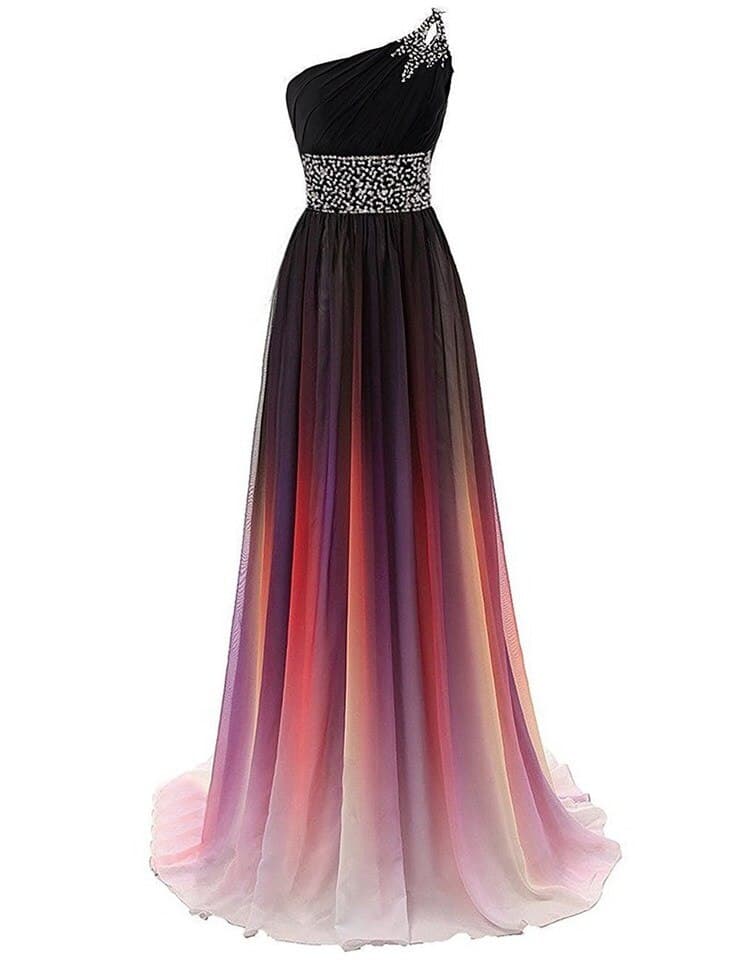 Women Elegant One Shoulder Dresses Bridesmaid Crystal Sequined Sleeveless Prom Gown For Wedding Party 4 colours Robe De Soriee – view 4