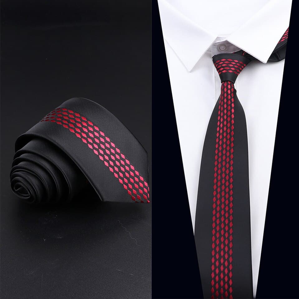New Men Luxury Necktie Red Silvery Golden Floral Jacquard Necktie Fashion Accessories Daily Wear Cravat Wedding Party Gift For Man