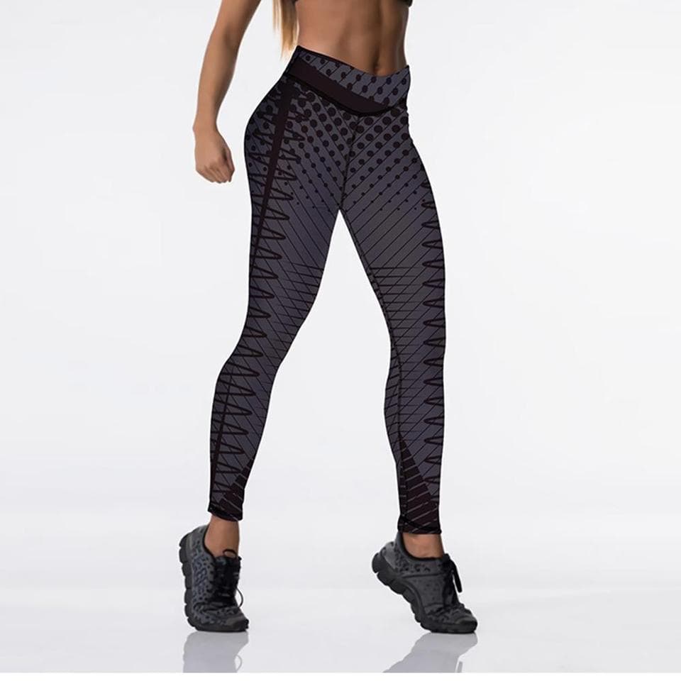 New Women Elastic Pant 12% spandex Sexy High Waist Elasticity Women Digital Printed Leggings Push Up Strength Pants