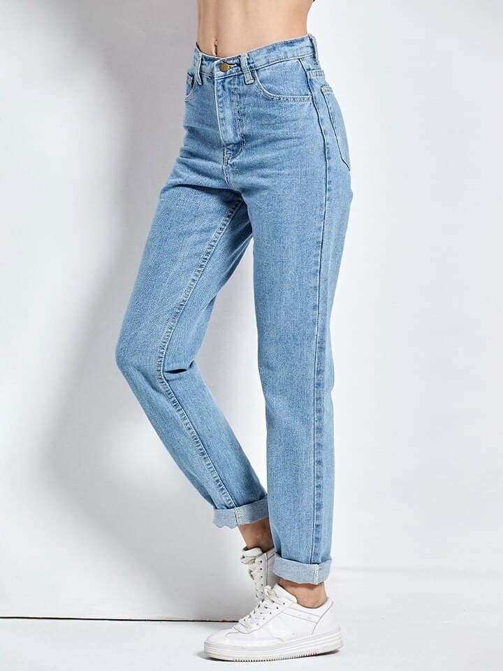 New Women Harem Pants Vintage High Waist Jeans Woman Boyfriends Women Jeans Full Length Mom Jeans Cowboy Denim Pants Vaqueros Mujer