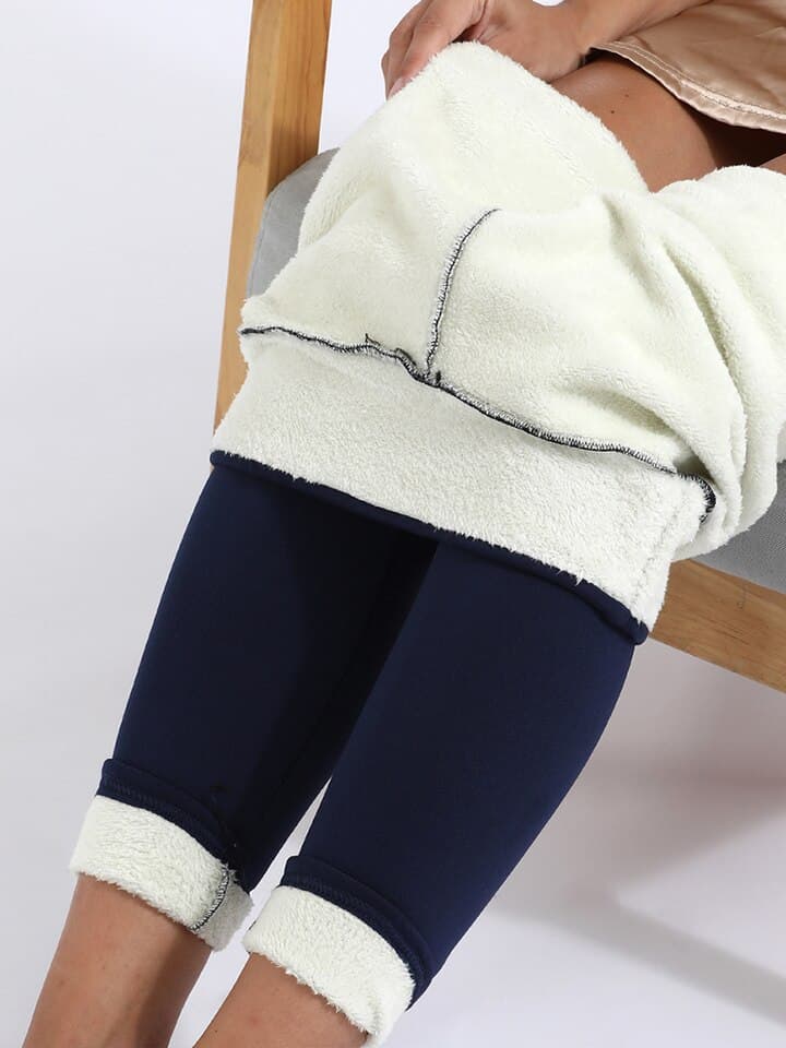 New Women Warm Winter Pants Thick Velvet Legging High Waist Black Leggings Compression Thick Lamb Wool Pants Cold Resistant Pants