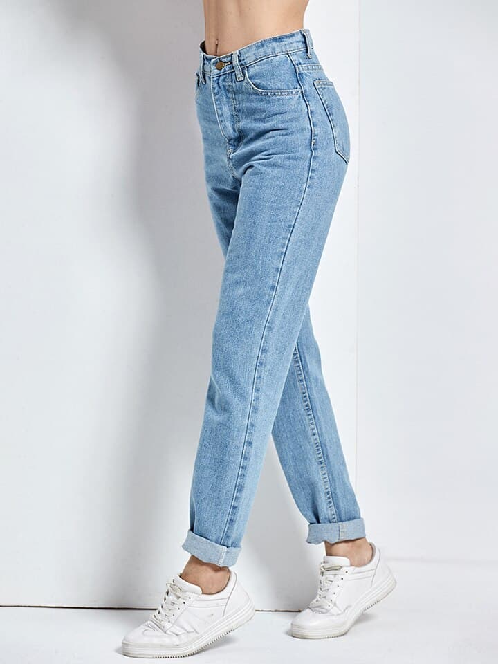 New Women Harem Pants Vintage High Waist Jeans Woman Boyfriends Women Jeans Full Length Mom Jeans Cowboy Denim Pants Vaqueros Mujer
