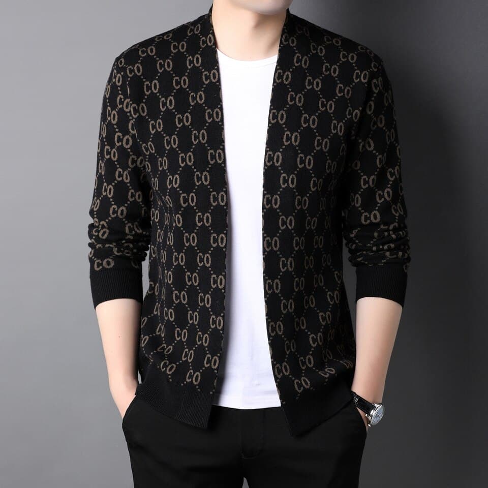 New Top Grade Luxury Brand Fashion Knit Sweater Cardigan Men Casual Woolen Autum Japanese Coats Jacket Mens Clothes