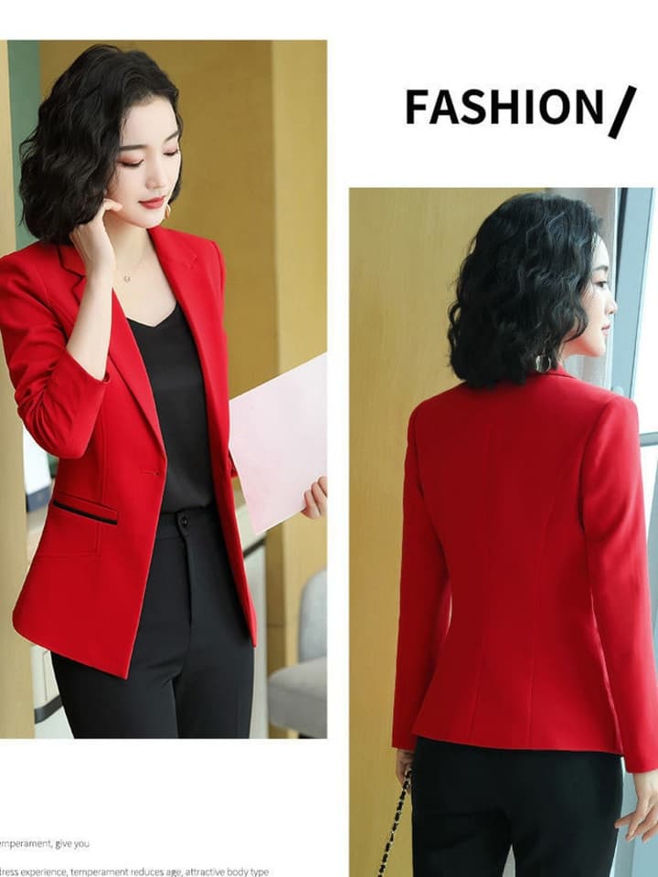 New Ladies Blazer Long Sleeve Blazer Women Suit jacket Female Feminine Blazer Femme White Black Blazer Autumn