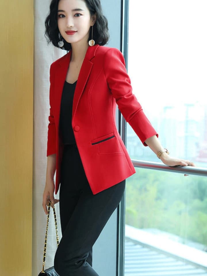 New Ladies Blazer Long Sleeve Blazer Women Suit jacket Female Feminine Blazer Femme White Black Blazer Autumn