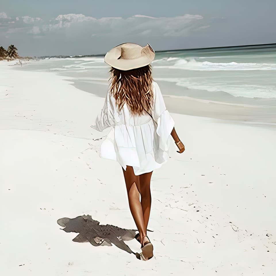 New Women Bikini Cover ups Summer Swimwear Lace Tunic Shirt Beach Dress Women Swimsuit Beach Cover Up Boho Beachwear Solid White Dresses