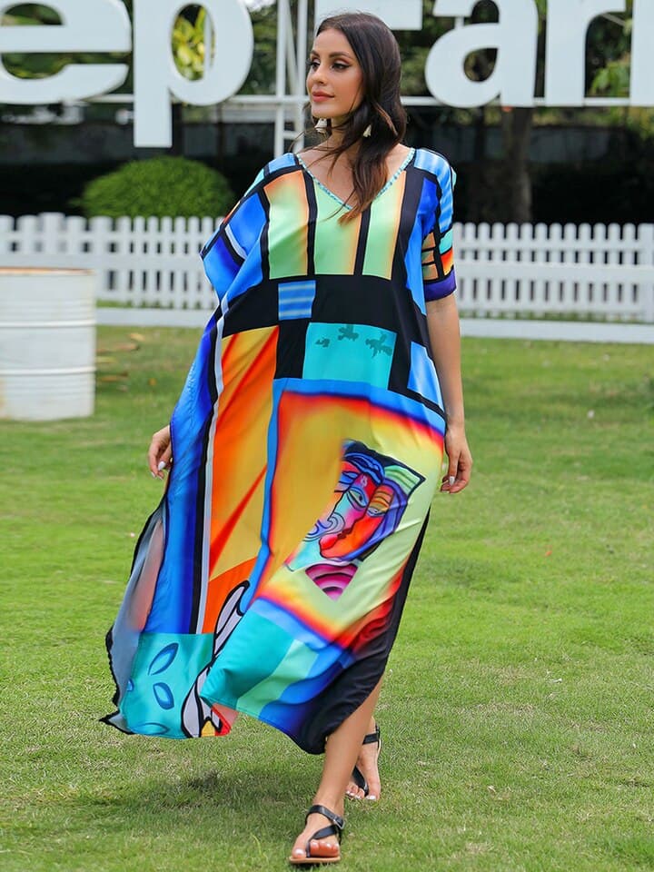 New Easy Dry Beach Cover Up Robe Playa Beach Swimsuit Cover Up Beachwear Bathing Suit Women Maxi Dress