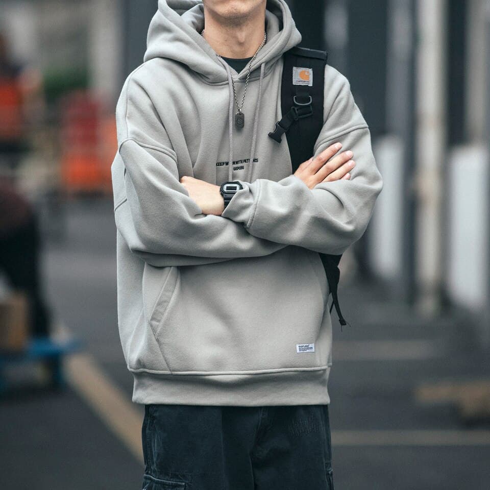 New High Quality Thin Fleece Hoodie Japanese Streetwear Hip Hop Sweatshirt Men Clothing Korean Couple Pullover Harajuku Coat