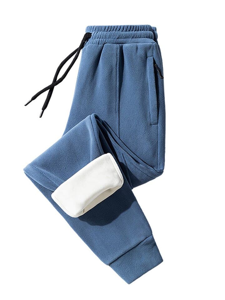 New Winter Zip Pockets Thick Warm Sweatpants Men Joggers Sportswear Casual Track Pants Male Plus Size Thermal Fleece Trousers 8XL