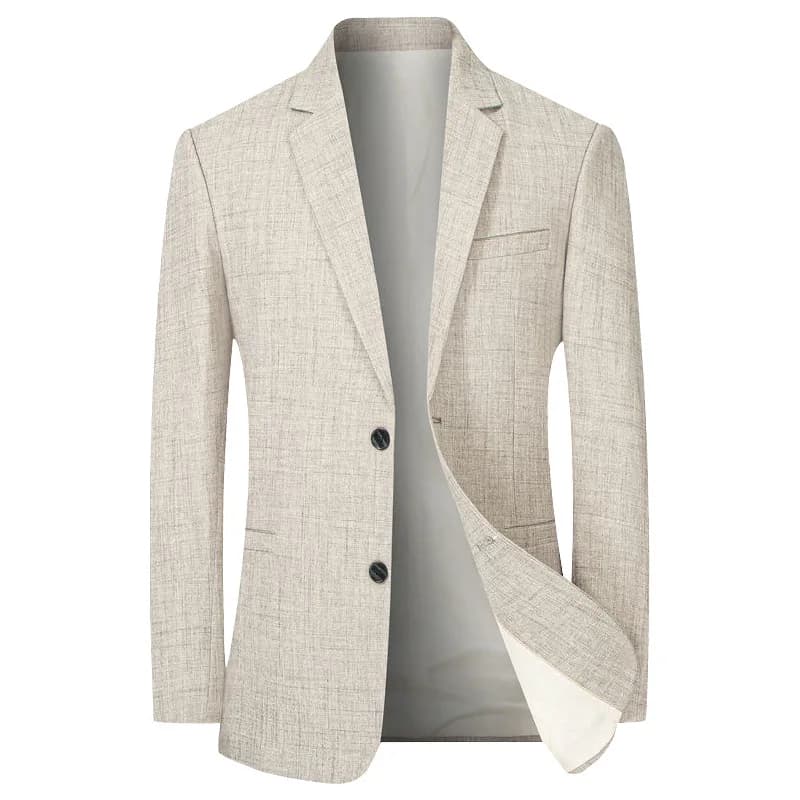 Men Jacket Thin Blazers Spring Autumn Solid Business Casual Suit Jacket Men Clothing Blazer – view 2